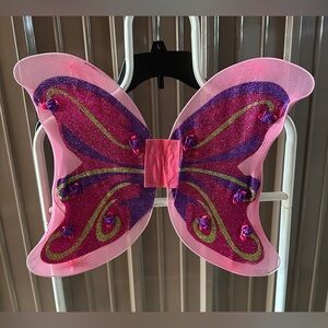 Pink Butterfly Wings Costume With Elastic Straps